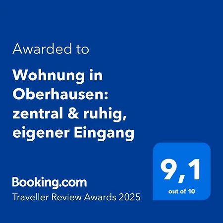 In Oberhausen: Zentral & Ruhig, Eigener Eingang Apartment Oberhausen (North Rhine-Westphalia)