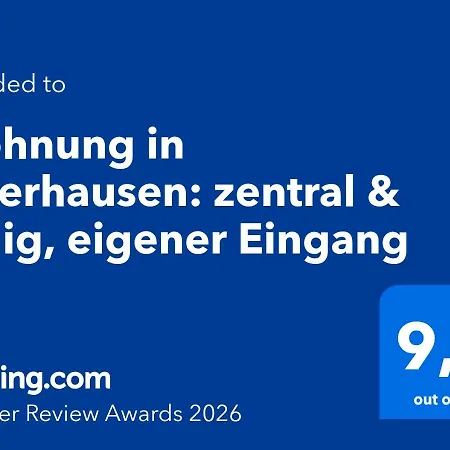 In Oberhausen: Zentral & Ruhig, Eigener Eingang Apartmán *